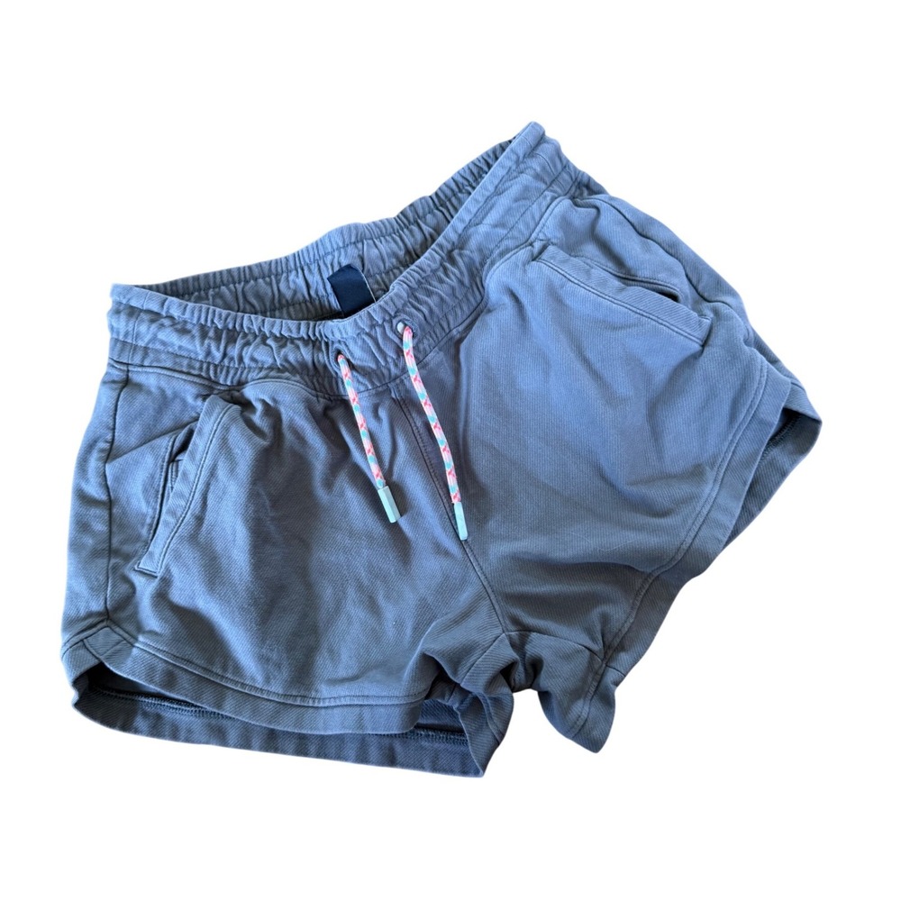 Athleta Girl grey youth athletic comfort drawstring shorts with pockets